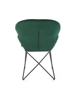 Židle Jídelní křeslo K458 Halmar Tmavě zelená