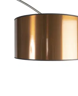 Obloukove lampy Oblouková lampa ocelové stínidlo měď 50 cm - XXL