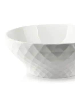 Mísy a misky Affekdesign Porcelánová miska DIAMENT 17,5 x 12,5 cm bílá