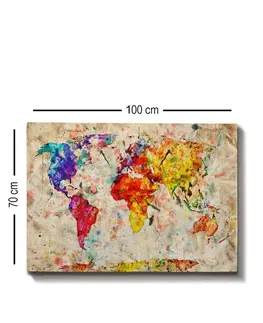 Obrazy Wallity Obraz COLORFUL COUNTRY 70 x 100 cm