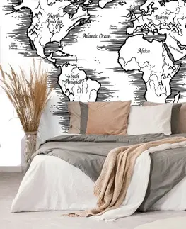 Samolepící tapety Samolepící tapeta mapa světa v nádherném provedení
