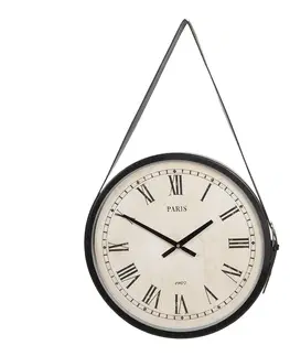 Hodiny Závěsné vintage hodiny Paris 1907 - 42*4 cm Clayre & Eef 6KL0697