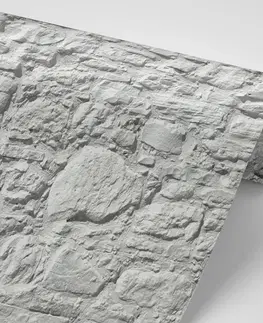 Samolepící tapety Samolepící fototapeta šedá stěna z kamene