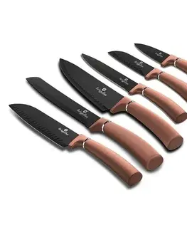 Kuchyňské nože Berlinger Haus 6dílná sada nožů Rosegold Metallic Line