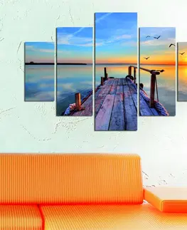 Obrazy Hanah Home Vícedílný obraz Sunrise 92 x 56 cm