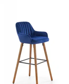Barové židle HALMAR Barová židle Naty tmavě modrá