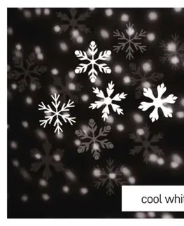 Vánoční projektory EMOS LED dekorativní projektor Pele vločky studená bílá