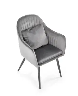 Židle HALMAR Jídelní židle K464 šedá