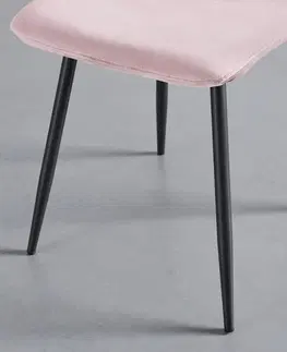 Židle do jídelny Moderní Židle Elif Růžová
