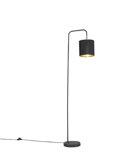 Stojaci lampy Inteligentní stojací lampa černá včetně světelného zdroje WiFi A60 - Lofty