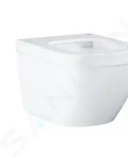 Záchody GROHE Euro Ceramic Závěsné WC se sedátkem softclose, rimless, Triple Vortex, alpská bílá 39693000