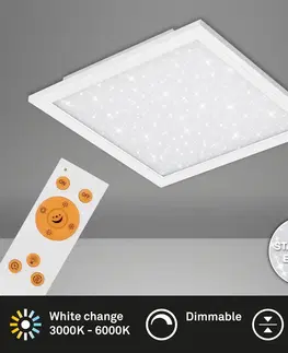 LED panely Briloner LED panel Pallas, bílý, stmívatelný, CCT, 45x45cm