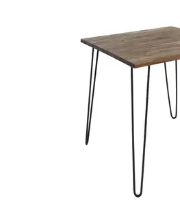 Jídelní stoly LuxD Jídelní stůl Anaya, 80 cm, hnědý