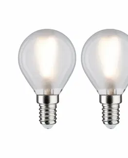 LED žárovky PAULMANN LED kapka 3 W E14 mat teplá bílá 2ks-sada 286.38 P 28638