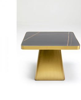Odkládací stolky KARE Design Odkládací stolek Miler - zlatý, 60x60cm