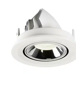LED podhledová svítidla SLV BIG WHITE NUMINOS GIMBLE S zápustné stropní svítidlo bílé/chrom 4000 K 40° 1005917