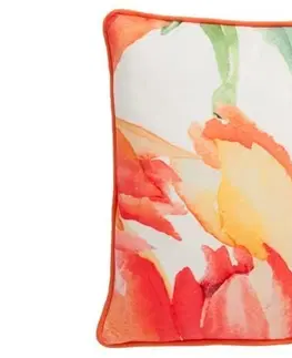 Dekorační polštáře Polštář s výplní s tulipány -  45*45cm J-Line by Jolipa 80380