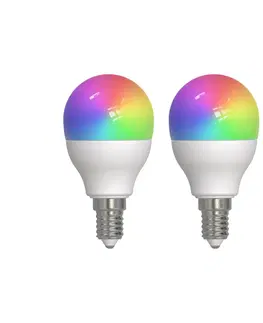 SmartHome LED ostatní žárovky LUUMR LUUMR Smart LED kapková lampa, E14, 4,9W, CCT, RGB, Tuya, 2 kusy