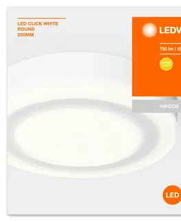 LED stropní svítidla OSRAM LEDVANCE LED Click White Round 200mm 15W 4058075260511