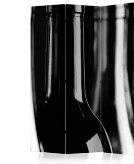 Paravány Paraván Wine Bottles Dekorhome 135x172 cm (3-dílný)