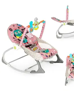 Hračky Dětské houpací křeslo ECOTOYS v růžové barvě