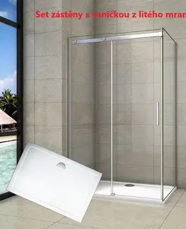 Sprchové vaničky H K Obdélníkový sprchový kout HARMONY 100x90cm, L/P varianta včetně sprchové vaničky z litého mramoru