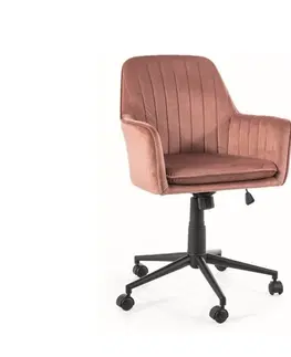 Kancelářské židle Signal Kancelářská židle Q-886 Barva: Staroružová / Bluvel 52
