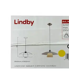 Svítidla Lindby Lindby - Lustr na lanku DOLORES 1xE27/60W/230V 