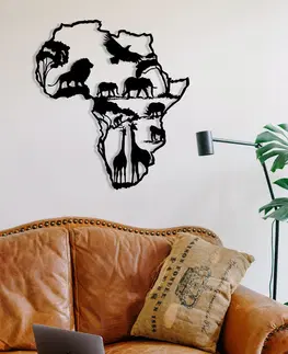 Nástěnné dekorace Nástěnná dekorace kov AFRIKA 52 x 57 cm
