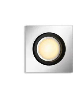 Chytré osvětlení Philips HUE WA Milliskin podhledové LED svítidlo 1xGU10 5W 350lm 2200-6500K IP20 hranaté, hliník