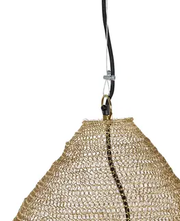 Zavesna svitidla Orientální závěsná lampa zlatá 60 cm - Nidum
