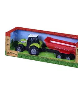 Hračky RAPPA - Traktor se zvukem a světlem s červenou vlečkou