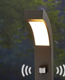 Osvětlení příjezdové cesty s čidlem pohybu Lucande LED osvětlení cesty Lennik s pohybovým čidlem