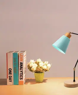 Lampy a lampičky Stolní lampa MANAVGAT tyrkysová