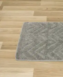 Koupelnové předložky Kontrast Koupelnový kobereček WAVE 50x80 cm šedý