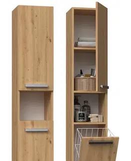 Koupelnový nábytek TP Living Koupelnová skříňka NEL III dub artisan