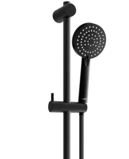 Sprchy a sprchové panely Posuvný sprchový set MEXEN DF75 černý