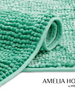 Koupelnové předložky AmeliaHome Koupelnový koberec Bati tyrkysový, velikost 70x120