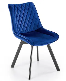Jídelní sety Otočná jídelní židle K520 Halmar Modrá