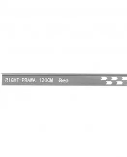 Sprchové kouty REA Spádová lišta levá, 120cm kartáčovaný nikl REA-K3202