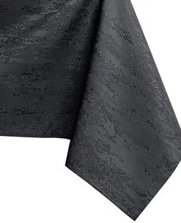 Ubrusy Oválný ubrus AmeliaHome VESTA tmavě šedý, velikost o150x220