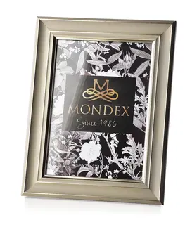 Klasické fotorámečky Mondex Fotorámeček ADI VIII 13x18 cm šedý/zlatý