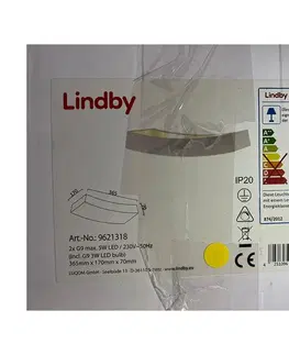 Svítidla Lindby Lindby - LED Nástěnné svítidlo TIARA 2xG9/3W/230V 