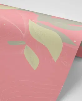 Samolepící tapety Samolepící tapeta vrstvené listy v růžovém