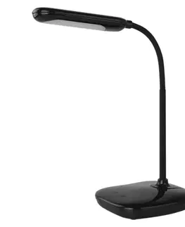 Stolní lampy do kanceláře EMOS LED stolní lampa LILY, černá Z7629B