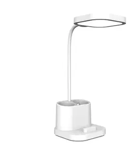 Lampy  LED Stmívatelná nabíjecí stolní lampa s držákem a powerbankou LED/5W/5V 2400mAh 