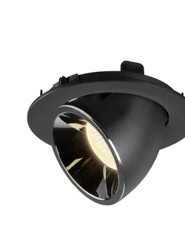 LED podhledová svítidla SLV BIG WHITE NUMINOS GIMBLE L zápustné stropní svítidlo černé/chrom 3000 K 20° 1005995