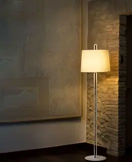 Stojací lampy se stínítkem FARO MONTREAL bílá/béžová stojací lampa
