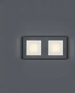 Stropní svítidla BANKAMP BANKAMP Ino LED stropní světlo 2 zdroje antracit