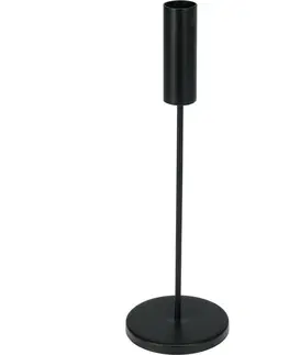 Svícny Kovový svícen Minimalist černá, 8 x 25,5 cm